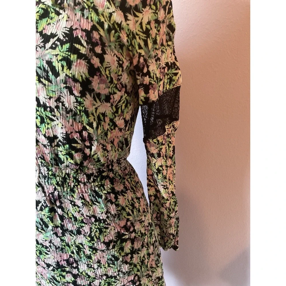 Princess Vera Wang‎ Floral Lace Long Sleeve Dress Size Medium Romantic